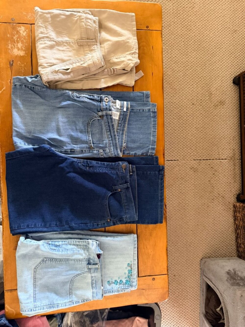 Set Of Womens Casual & Denim Pants - Various Colors & Styles - Pre-Owned size 12